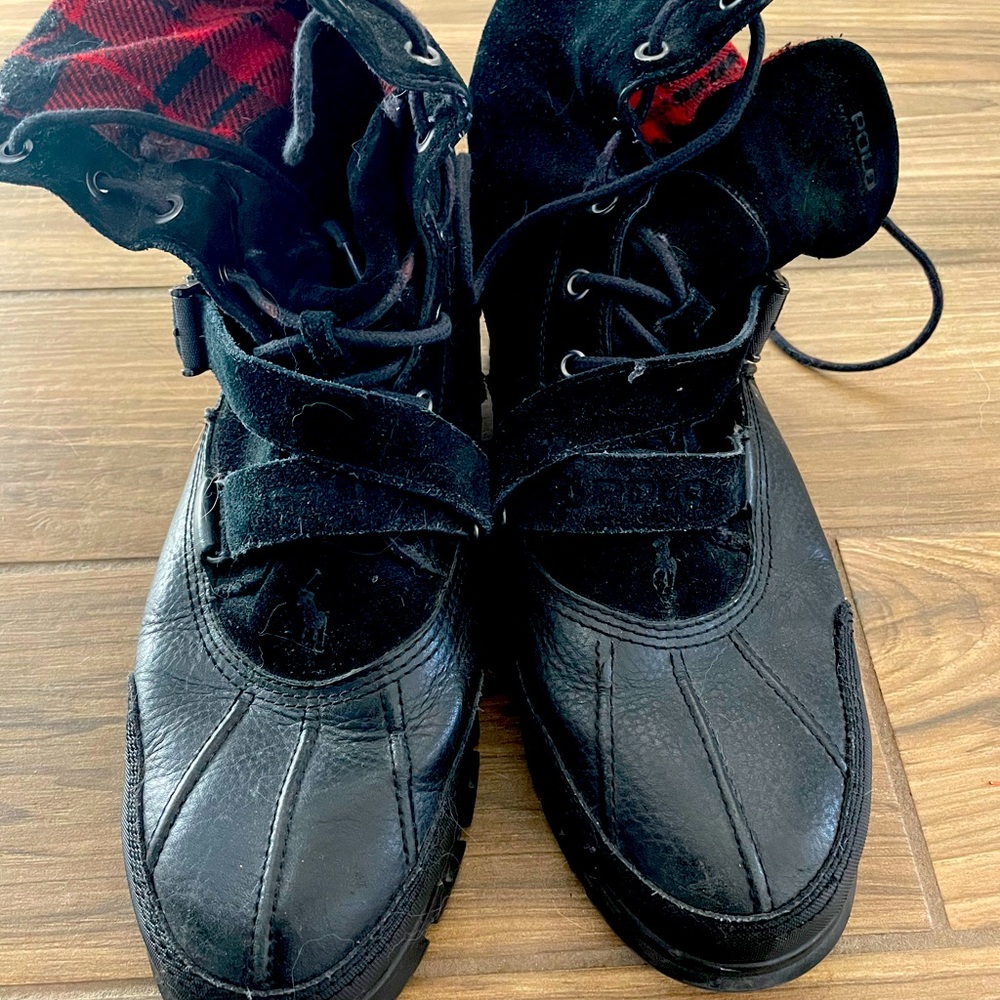 Men’s Black Polo Boots